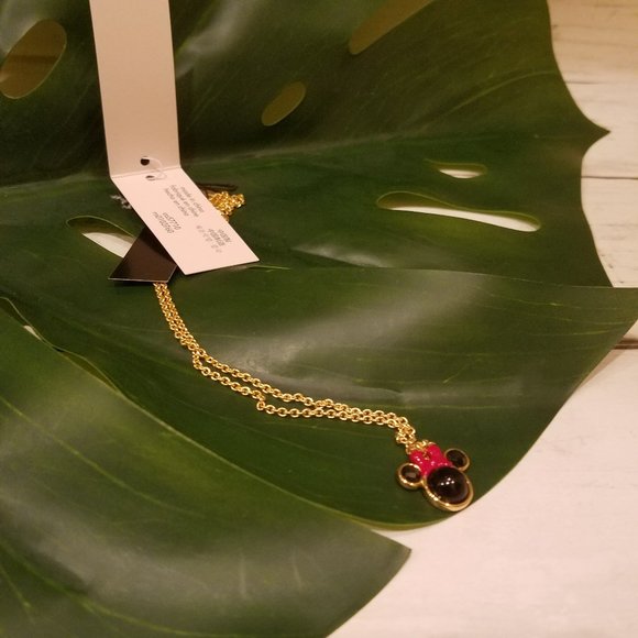 Kate Spade Minnie Mouse Necklace Disney Black Red - Picture 2 of 7